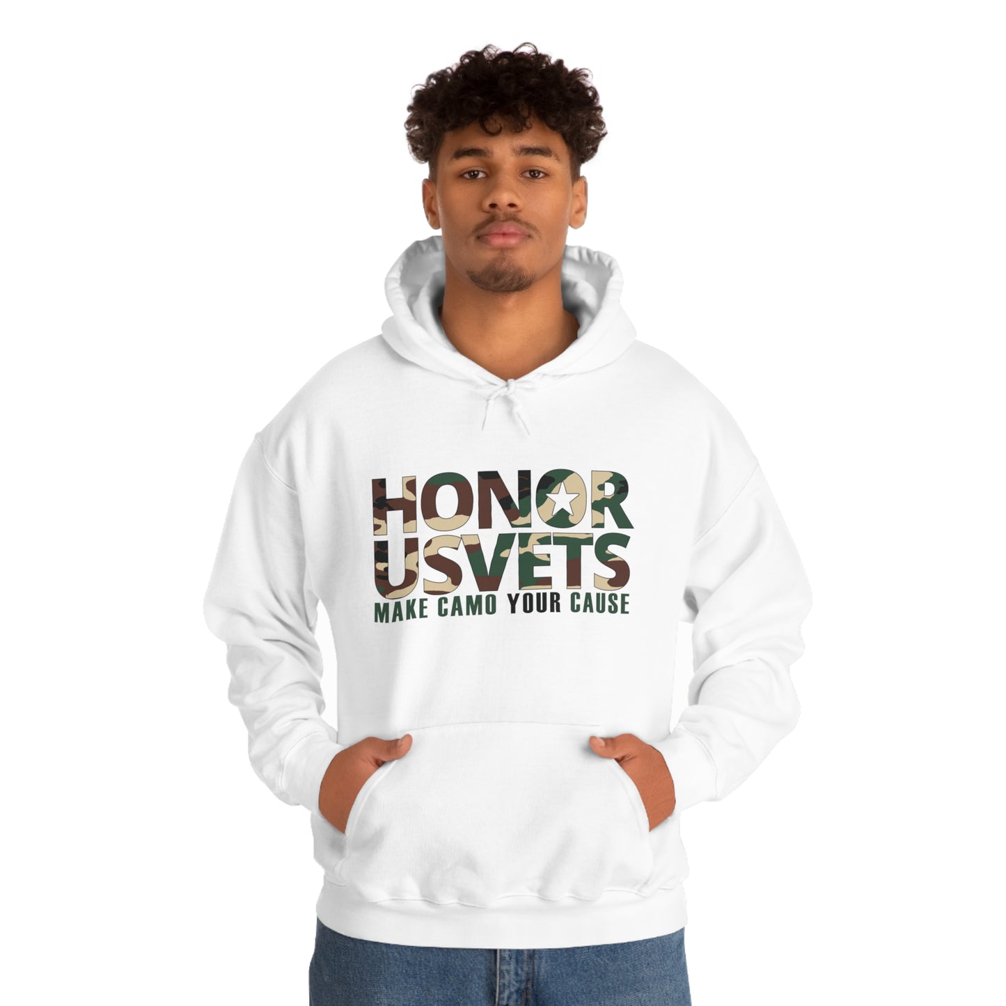 HONORUSVETS Camo Heavy Blend™ Hooded Sweatshirt
