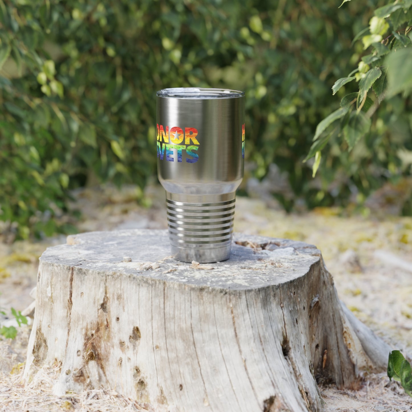 HONORUSVETS Rainbow Pride Ringneck Tumbler