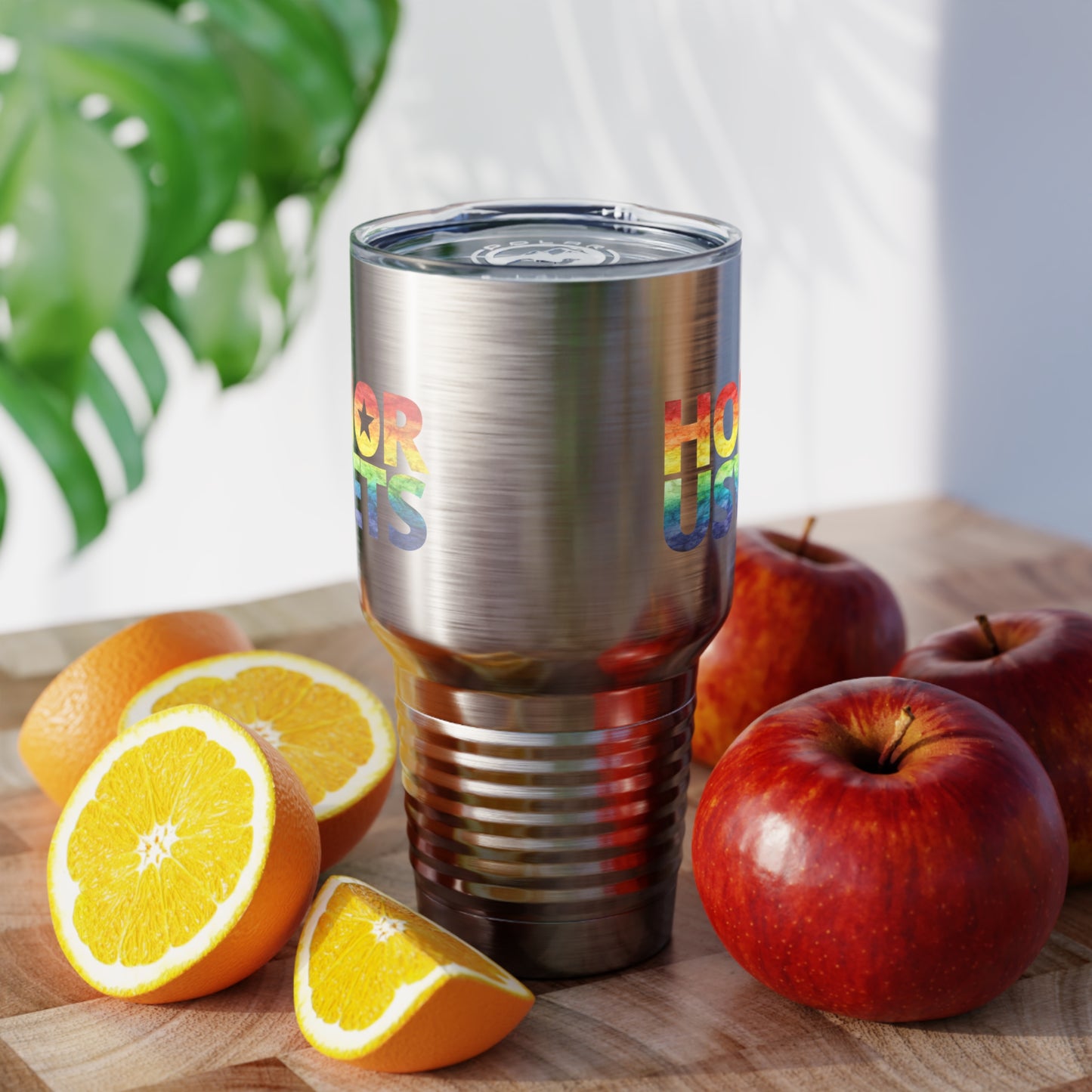 HONORUSVETS Rainbow Pride Ringneck Tumbler
