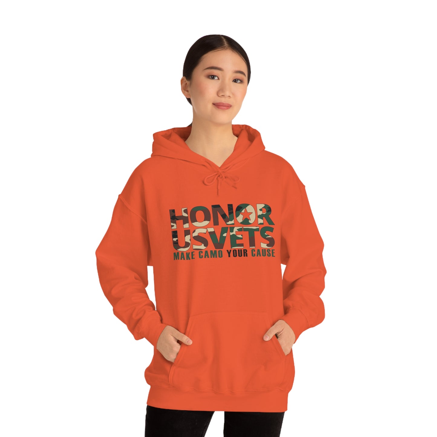 HONORUSVETS Camo Heavy Blend™ Hooded Sweatshirt