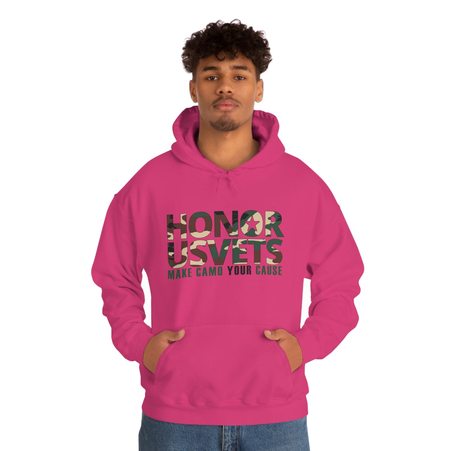 HONORUSVETS Camo Heavy Blend™ Hooded Sweatshirt