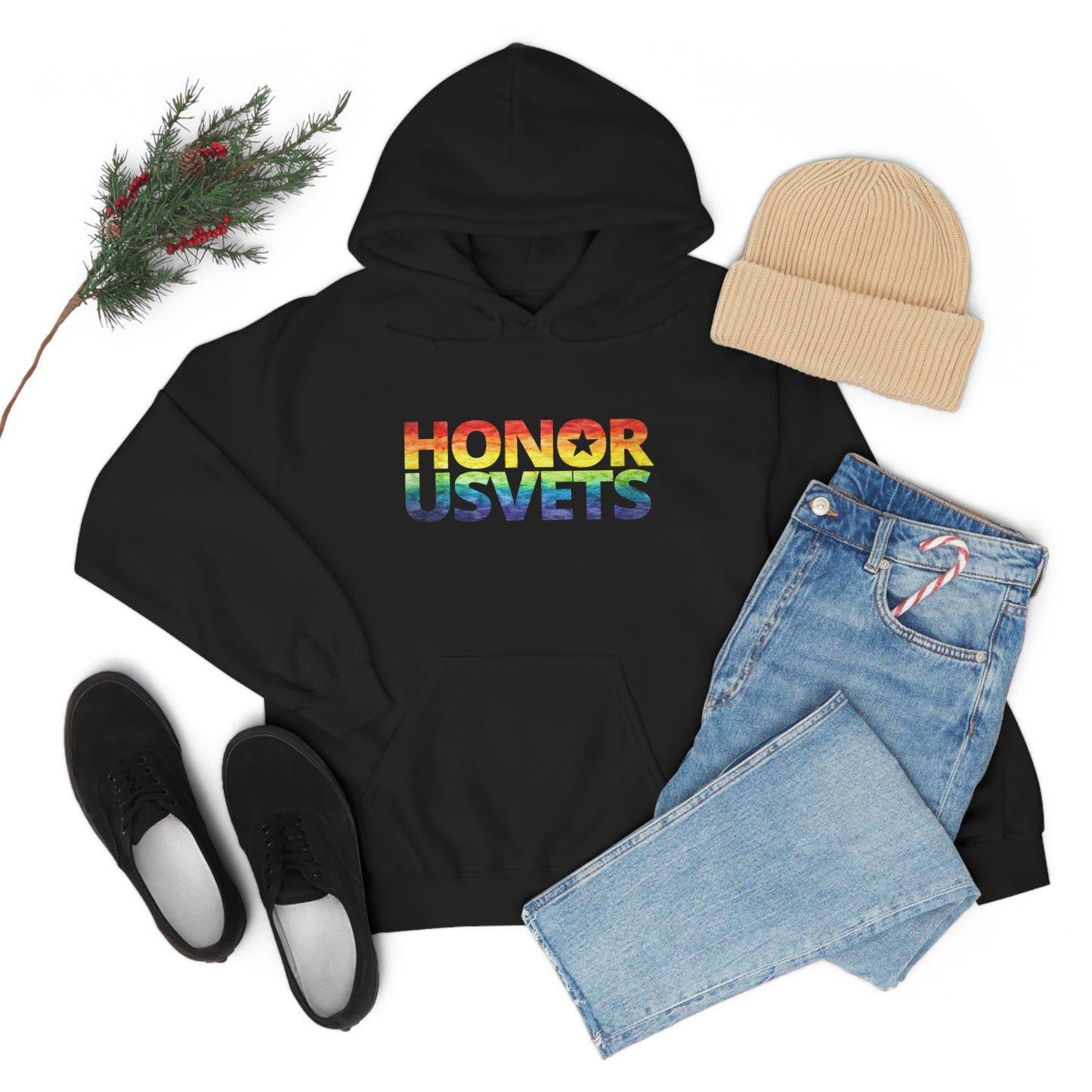 HONORUSVETS Pride Rainbow Heavy Blend™ Hoodie