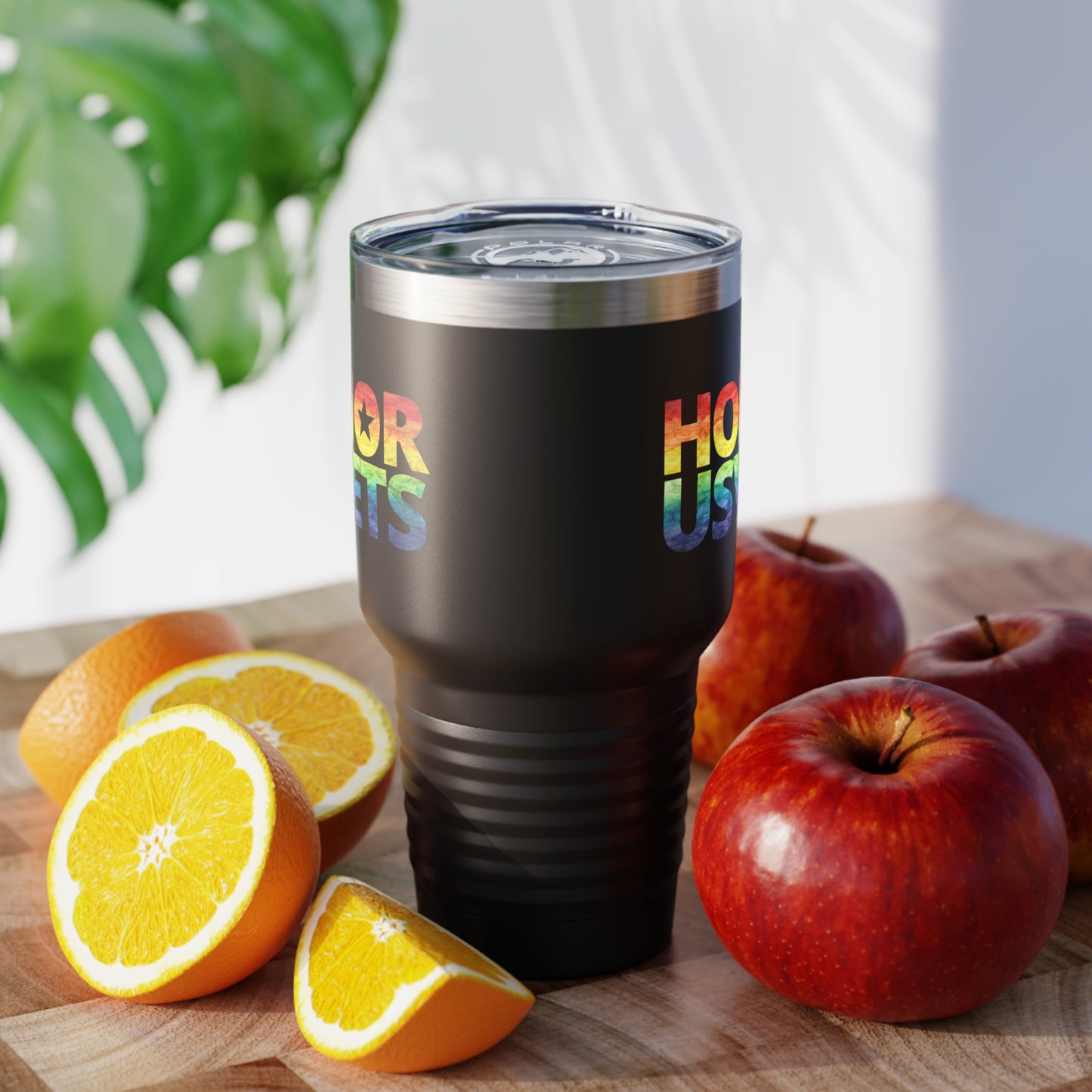 HONORUSVETS Rainbow Pride Ringneck Tumbler