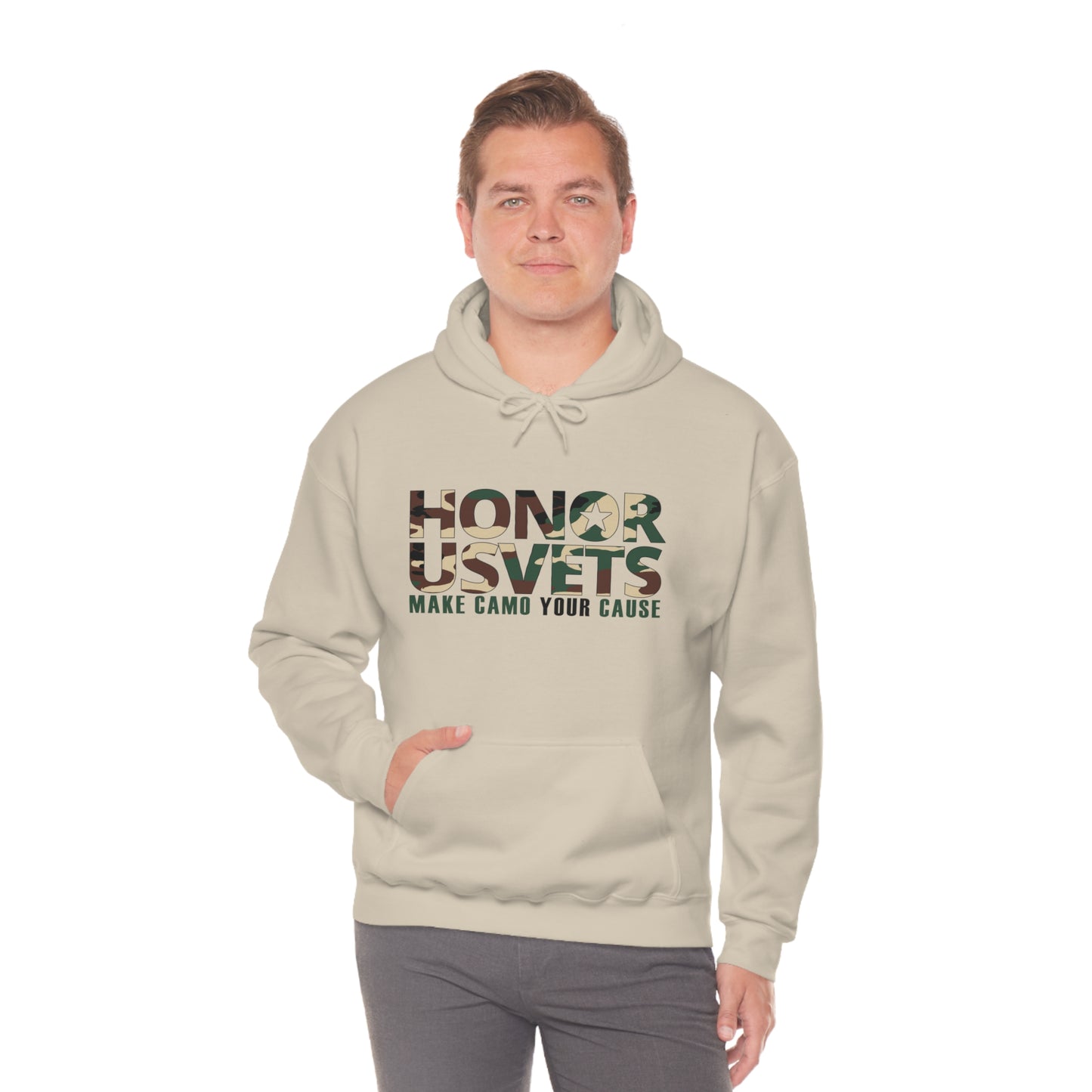 HONORUSVETS Camo Heavy Blend™ Hooded Sweatshirt