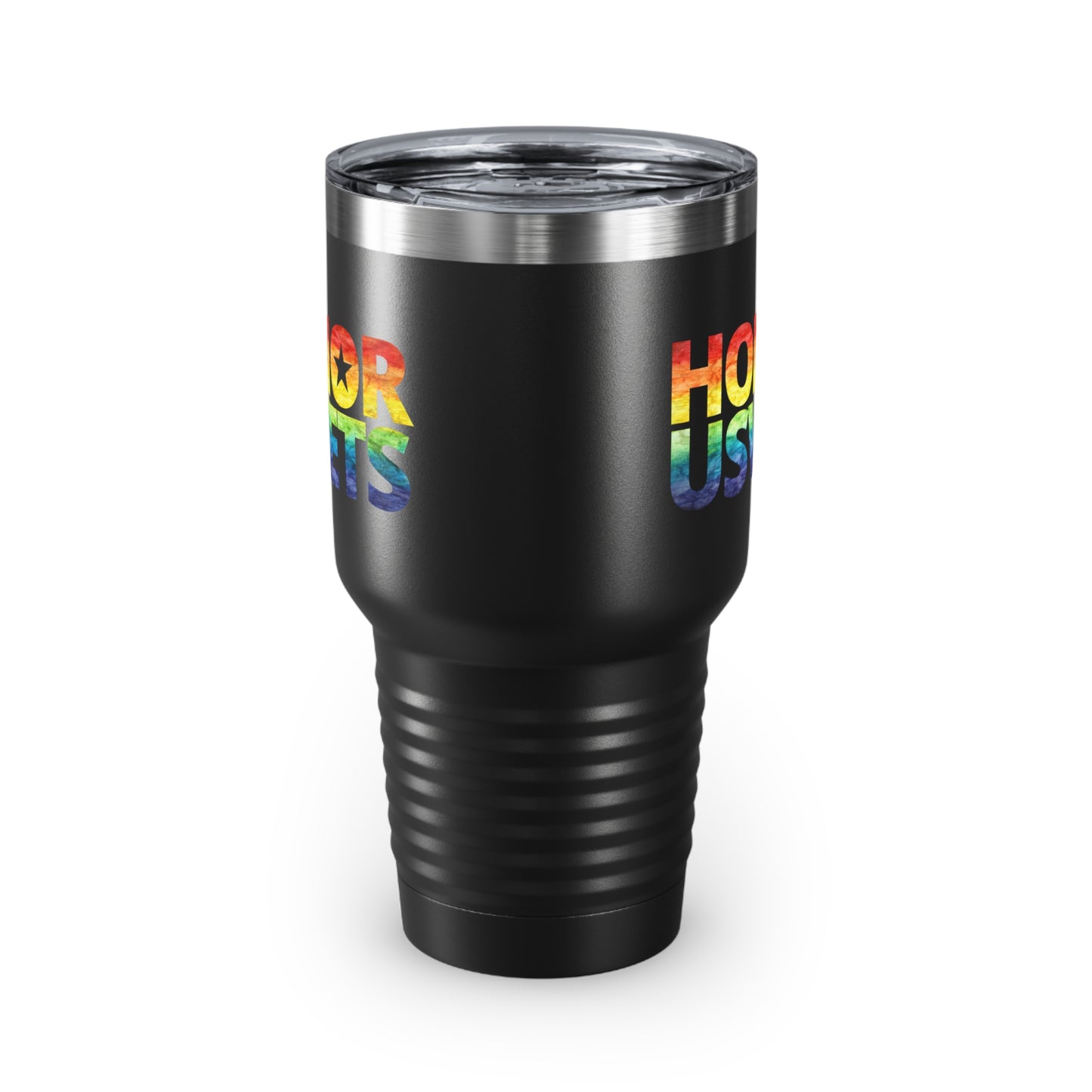 HONORUSVETS Rainbow Pride Ringneck Tumbler