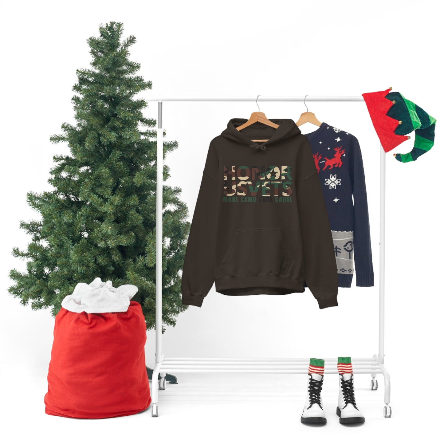 HONORUSVETS Camo Heavy Blend™ Hooded Sweatshirt