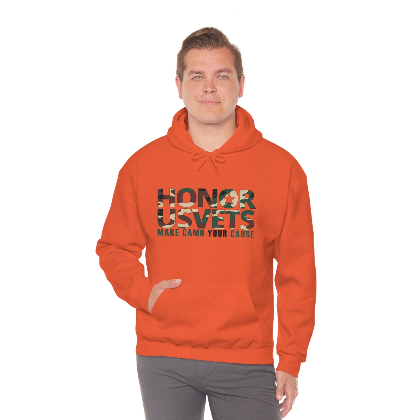 HONORUSVETS Camo Heavy Blend™ Hooded Sweatshirt