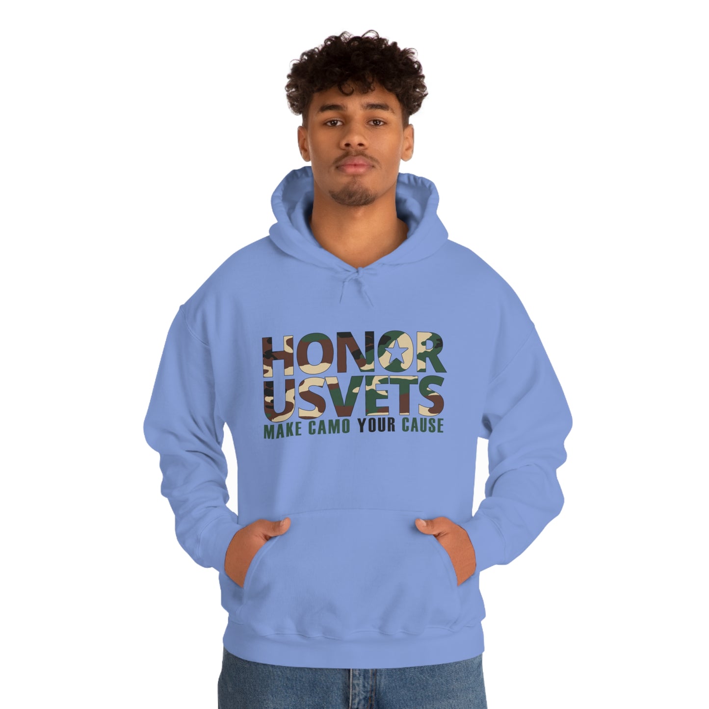 HONORUSVETS Camo Heavy Blend™ Hooded Sweatshirt