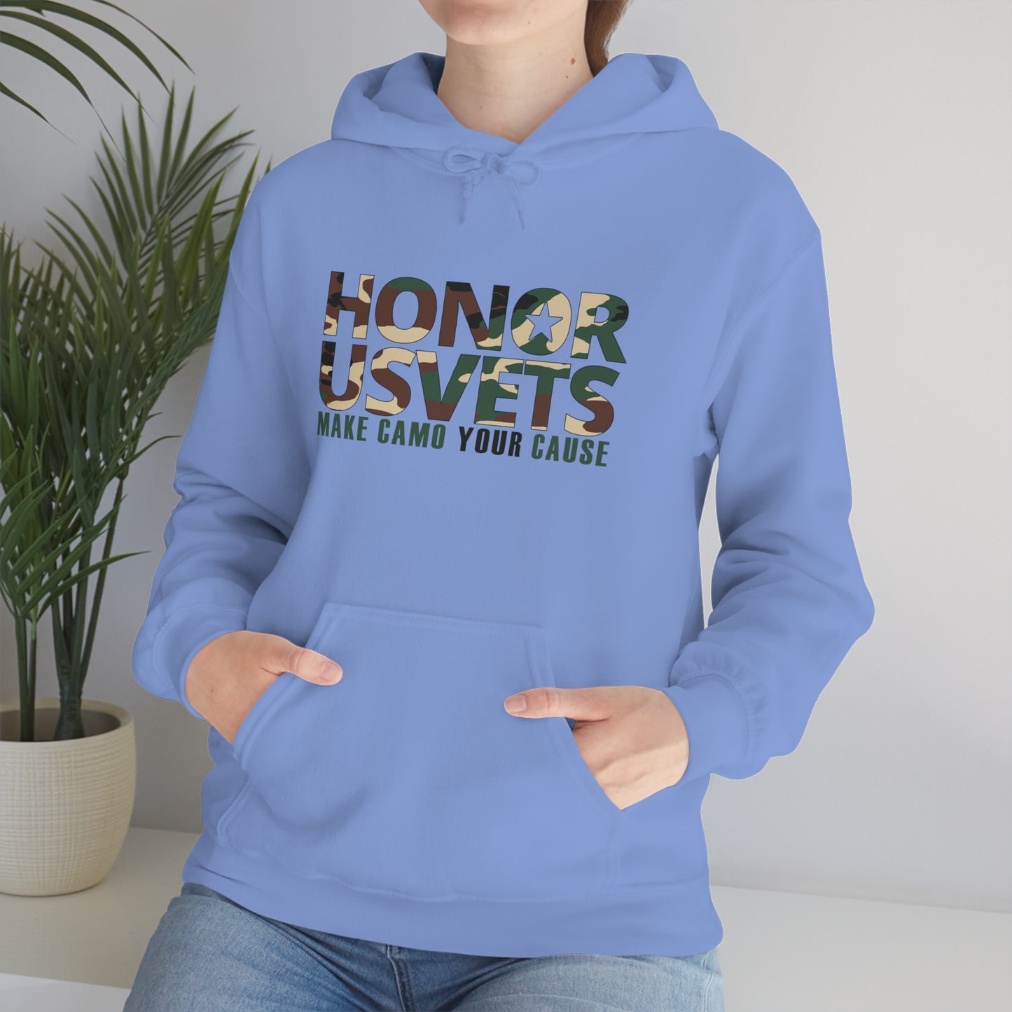 HONORUSVETS Camo Heavy Blend™ Hooded Sweatshirt