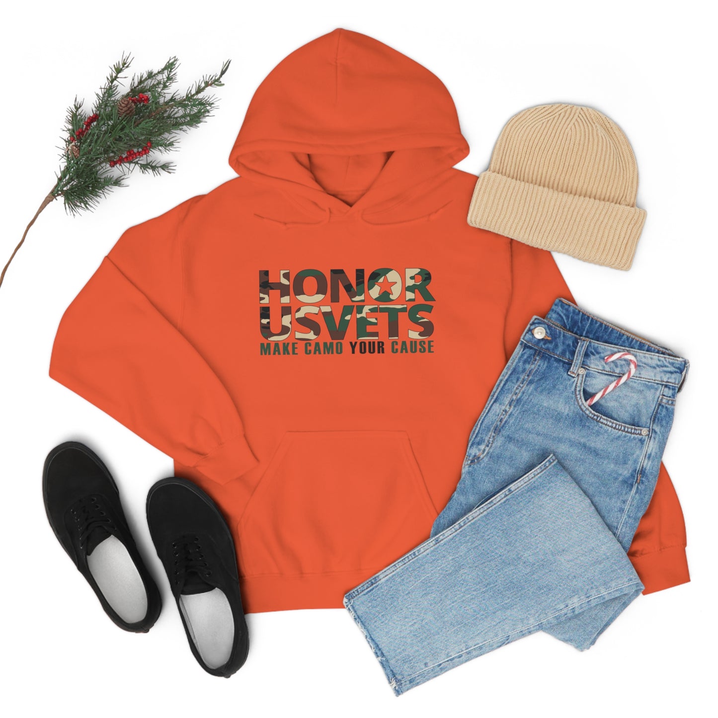 HONORUSVETS Camo Heavy Blend™ Hooded Sweatshirt