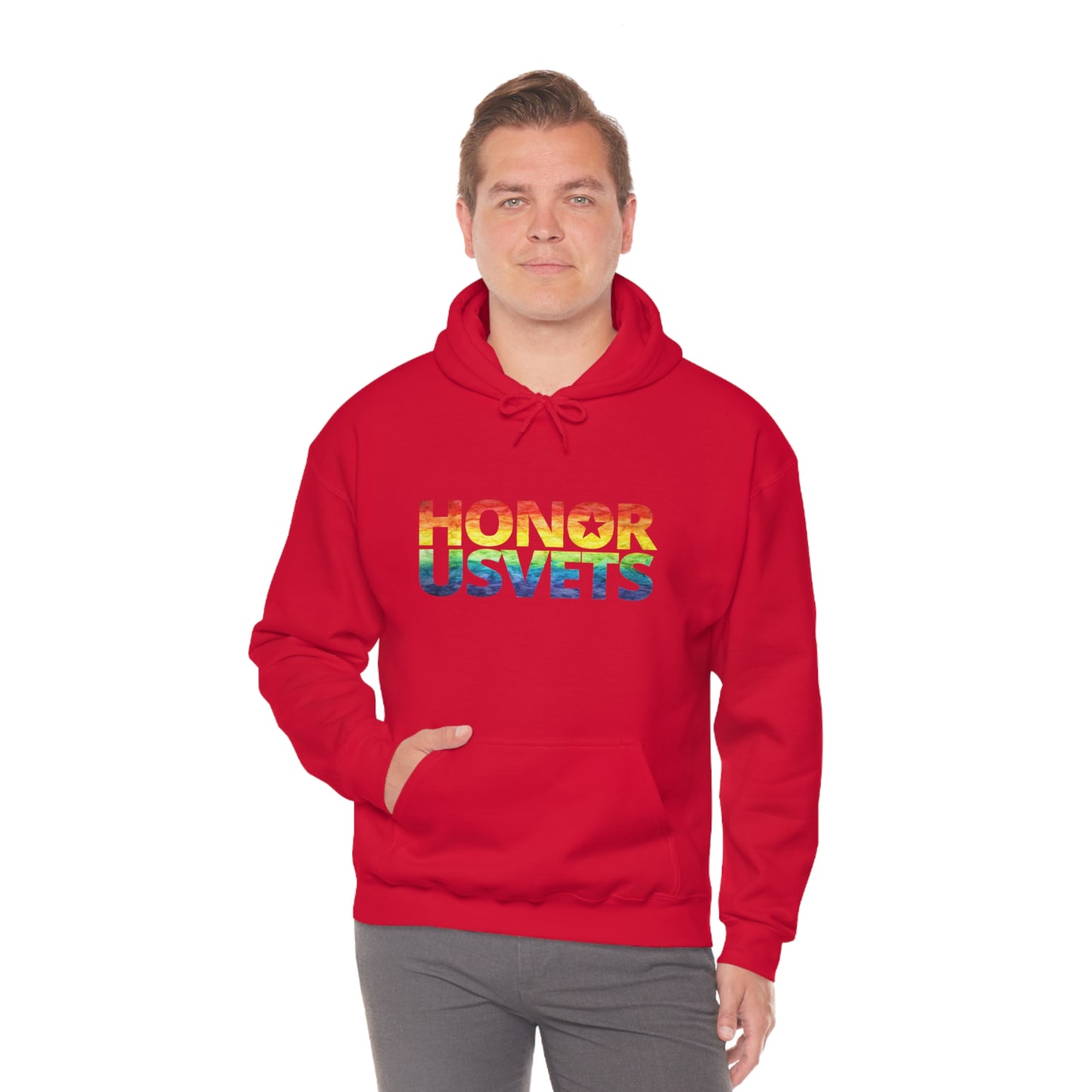 HONORUSVETS Pride Rainbow Heavy Blend™ Hoodie