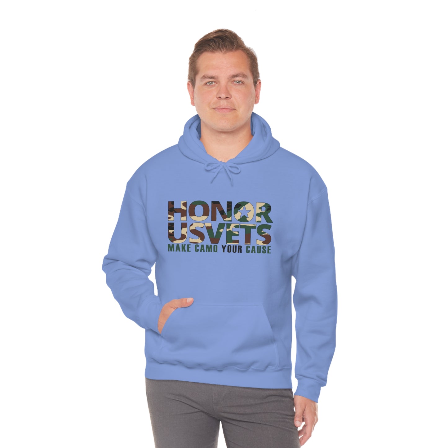 HONORUSVETS Camo Heavy Blend™ Hooded Sweatshirt