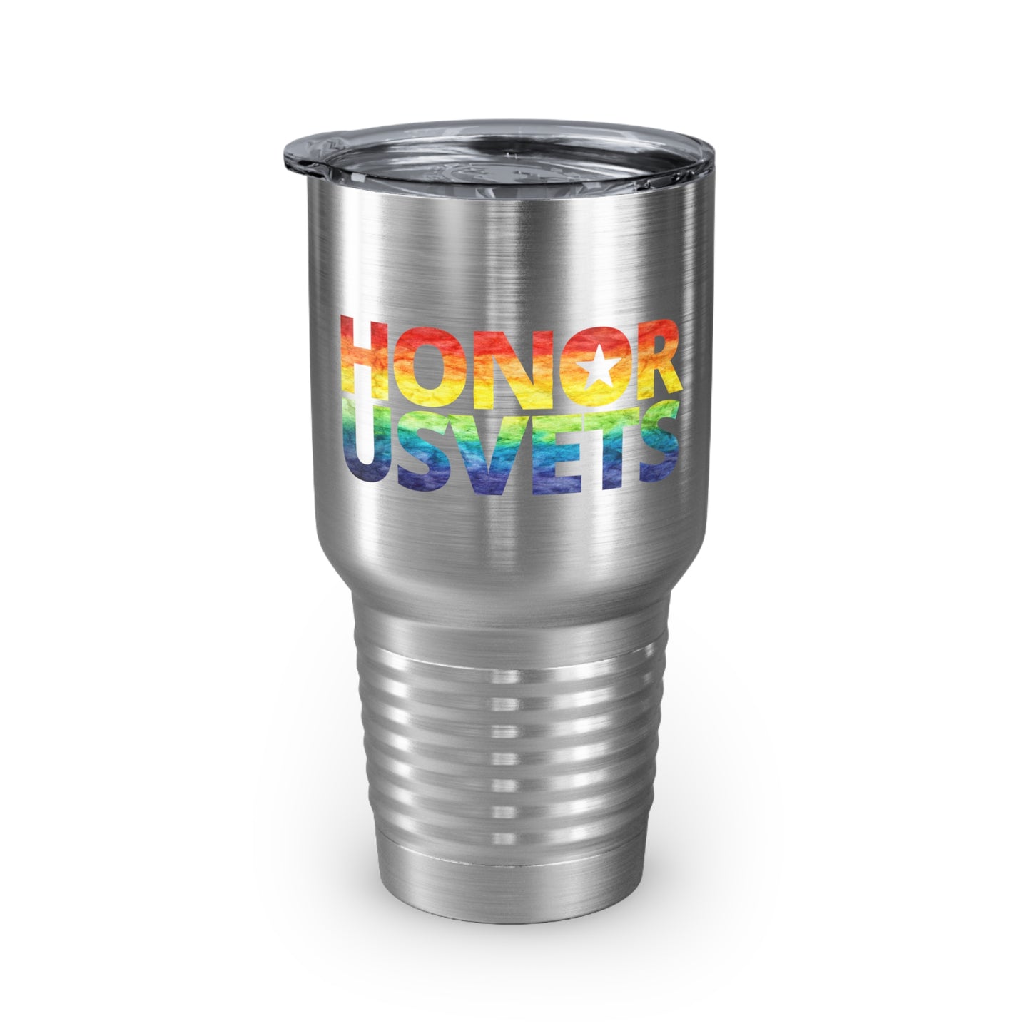 HONORUSVETS Rainbow Pride Ringneck Tumbler