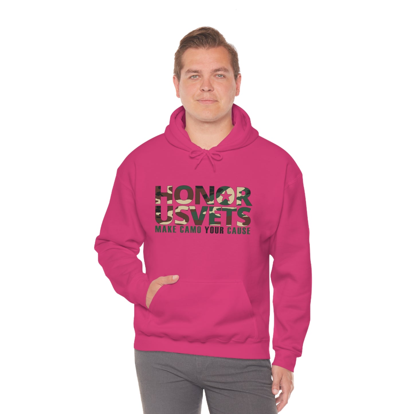 HONORUSVETS Camo Heavy Blend™ Hooded Sweatshirt