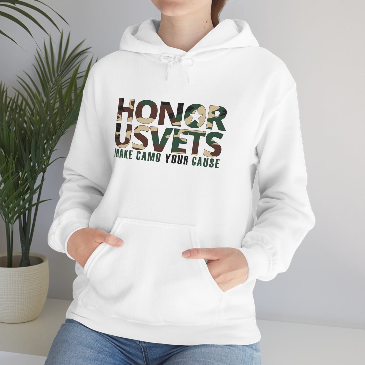 HONORUSVETS Camo Heavy Blend™ Hooded Sweatshirt