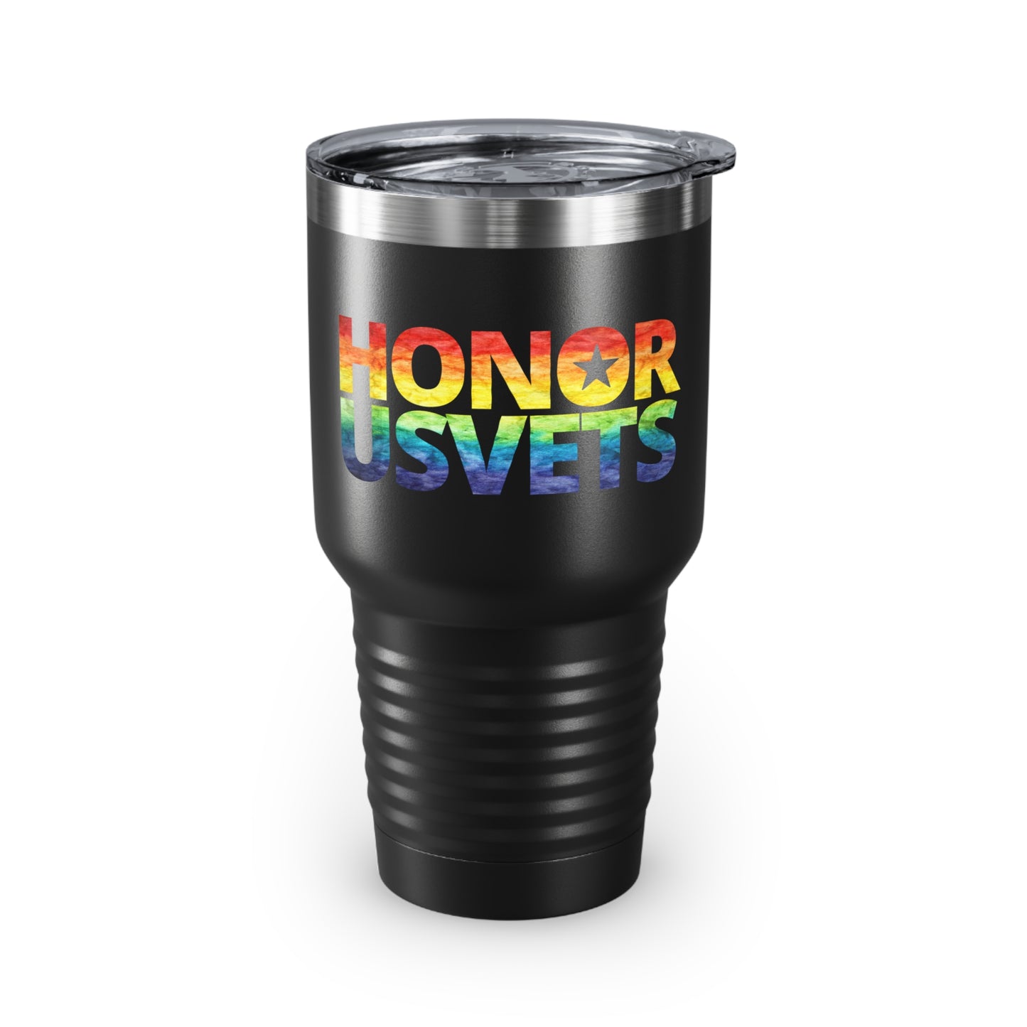 HONORUSVETS Rainbow Pride Ringneck Tumbler