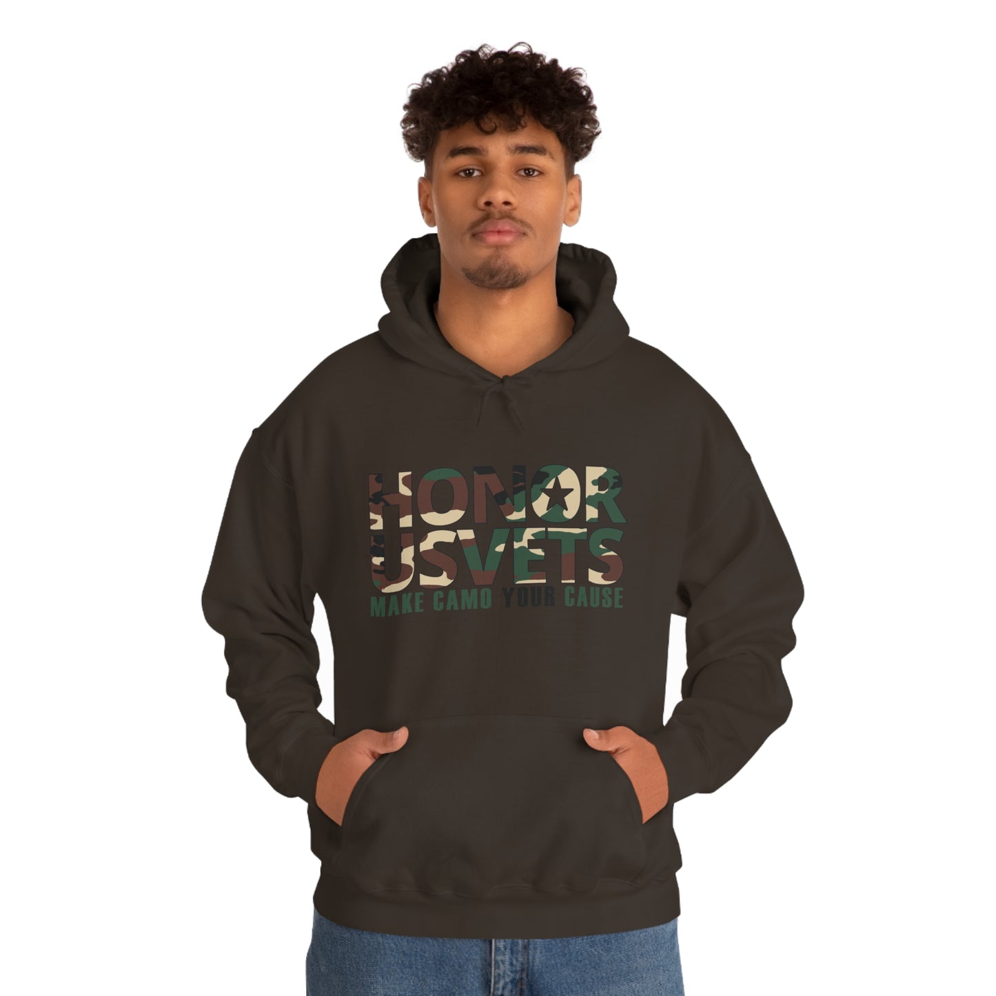 HONORUSVETS Camo Heavy Blend™ Hooded Sweatshirt