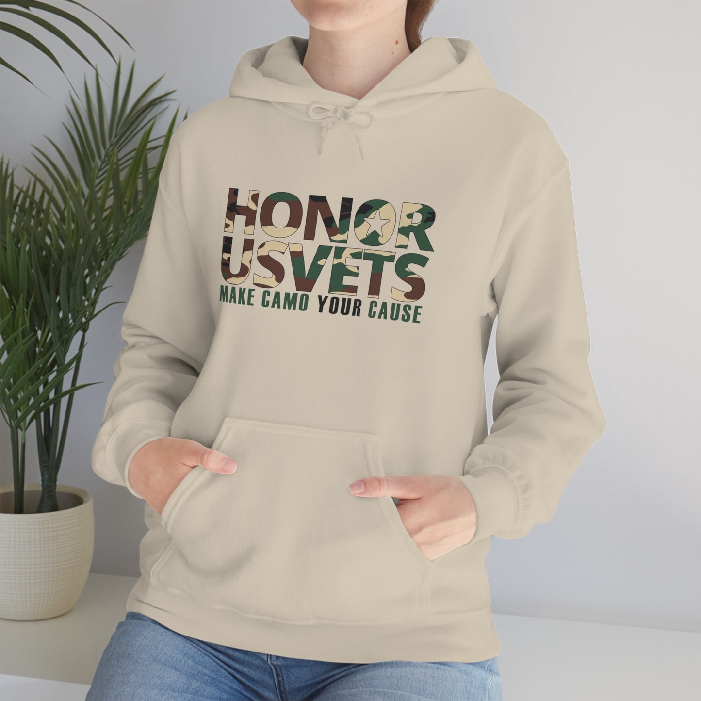 HONORUSVETS Camo Heavy Blend™ Hooded Sweatshirt