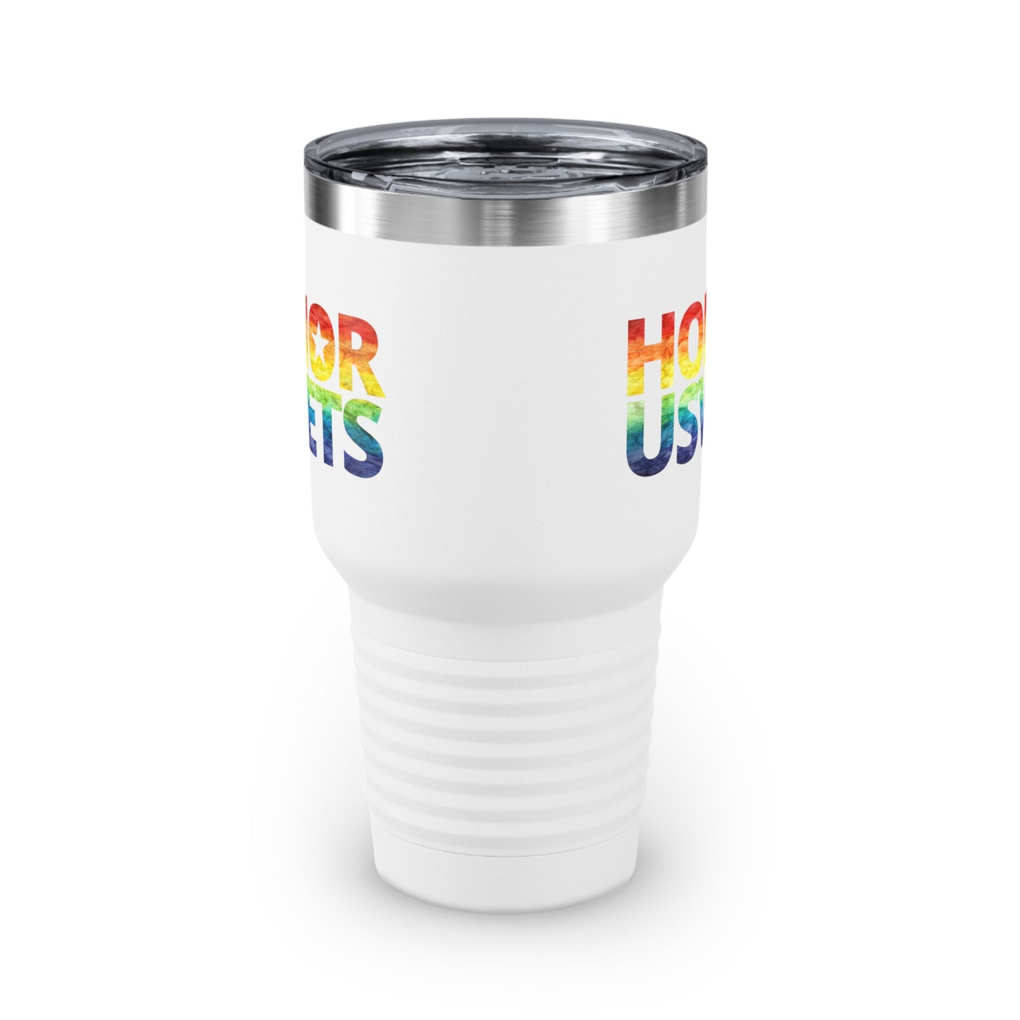 HONORUSVETS Rainbow Pride Ringneck Tumbler