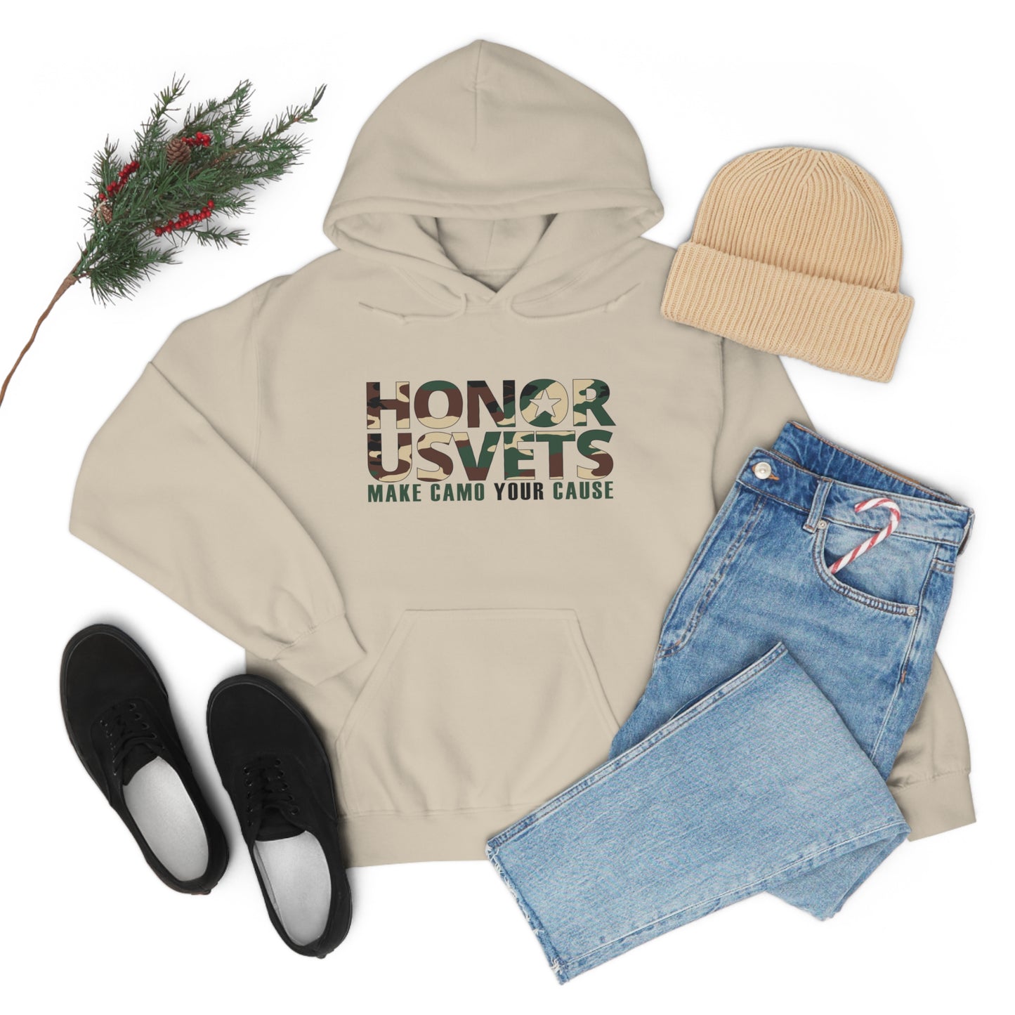 HONORUSVETS Camo Heavy Blend™ Hooded Sweatshirt