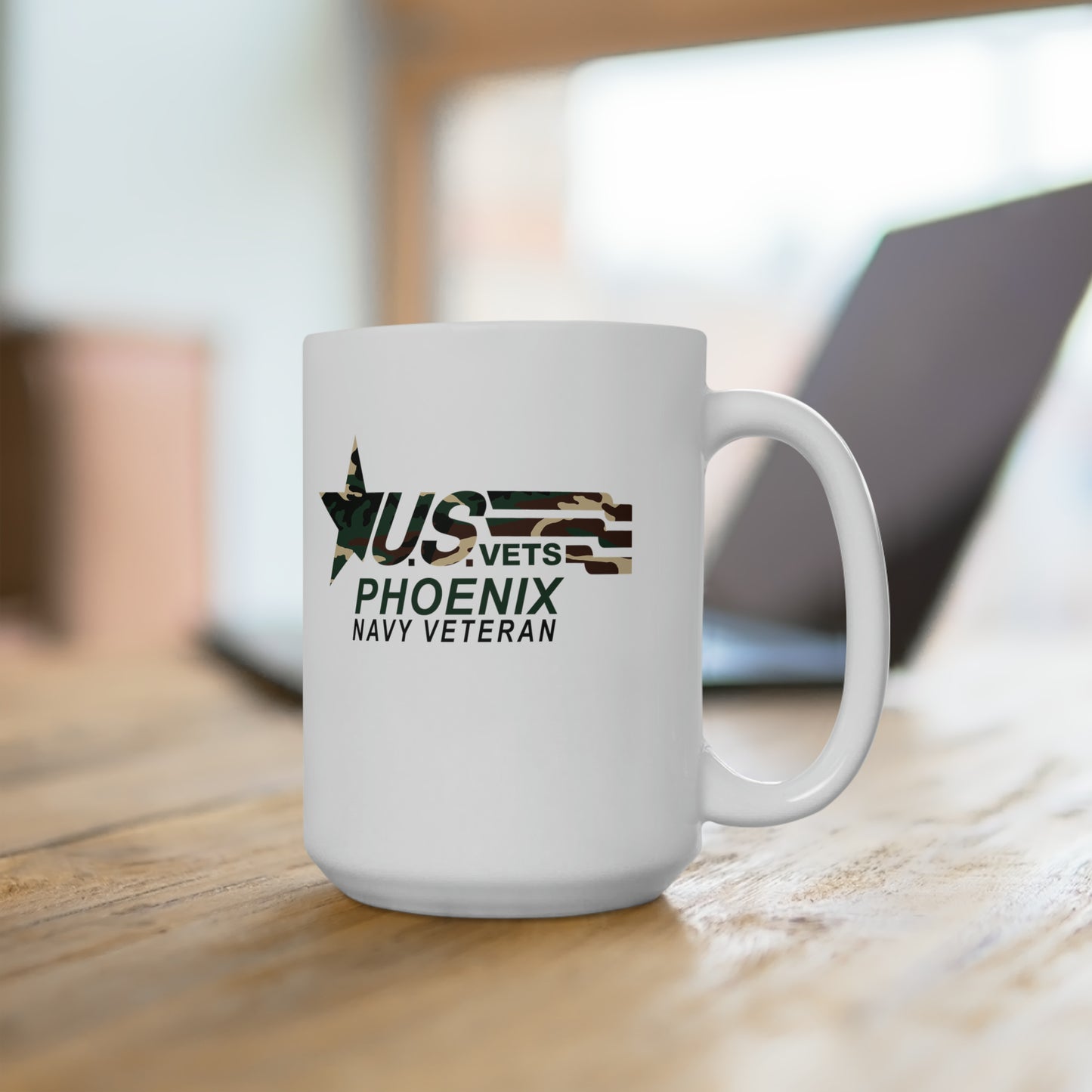 PHX U.S.VETS Ceramic Mug 15oz - NAVY Veteran
