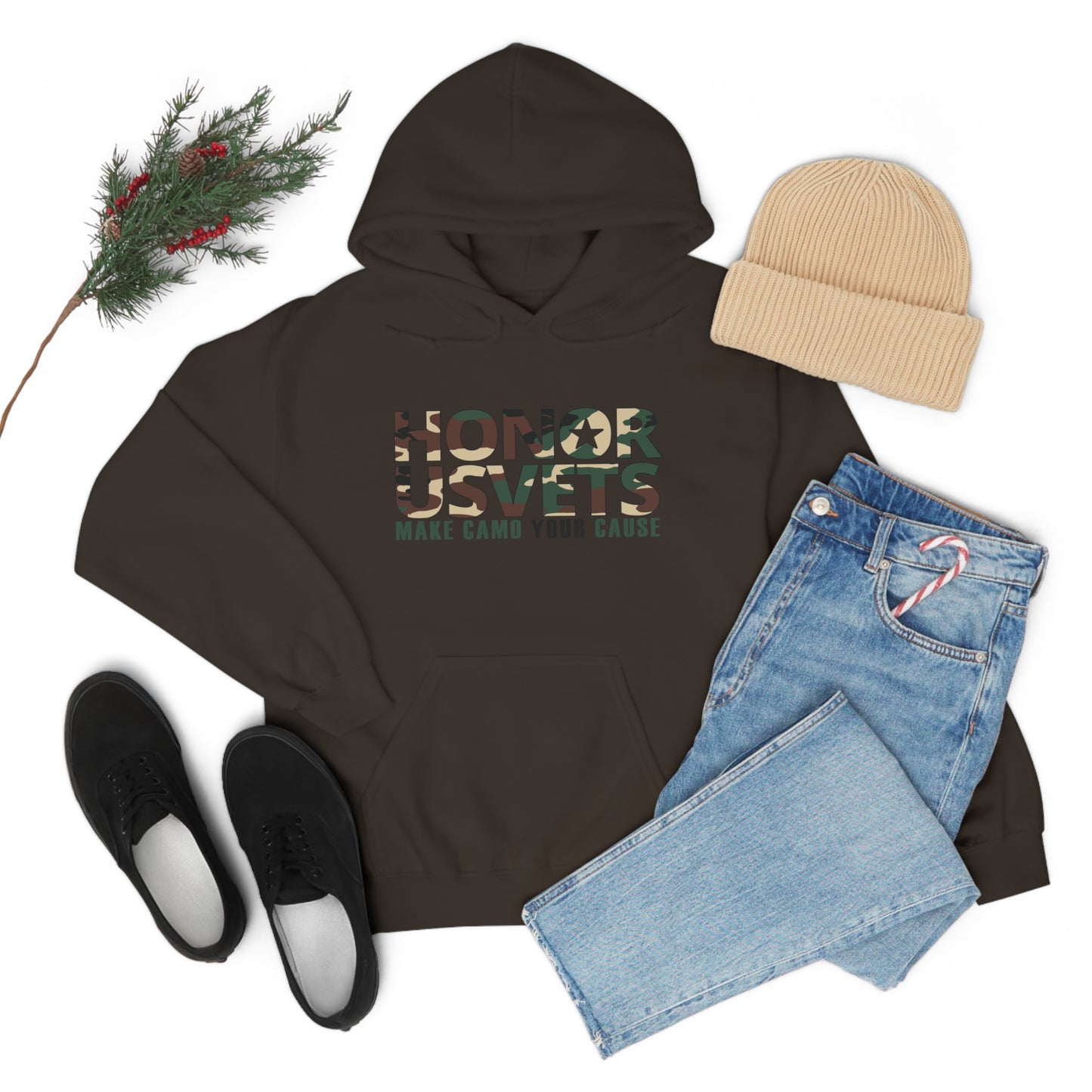 HONORUSVETS Camo Heavy Blend™ Hooded Sweatshirt
