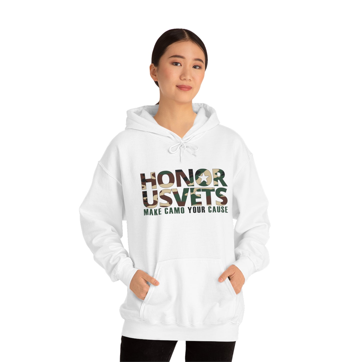 HONORUSVETS Camo Heavy Blend™ Hooded Sweatshirt