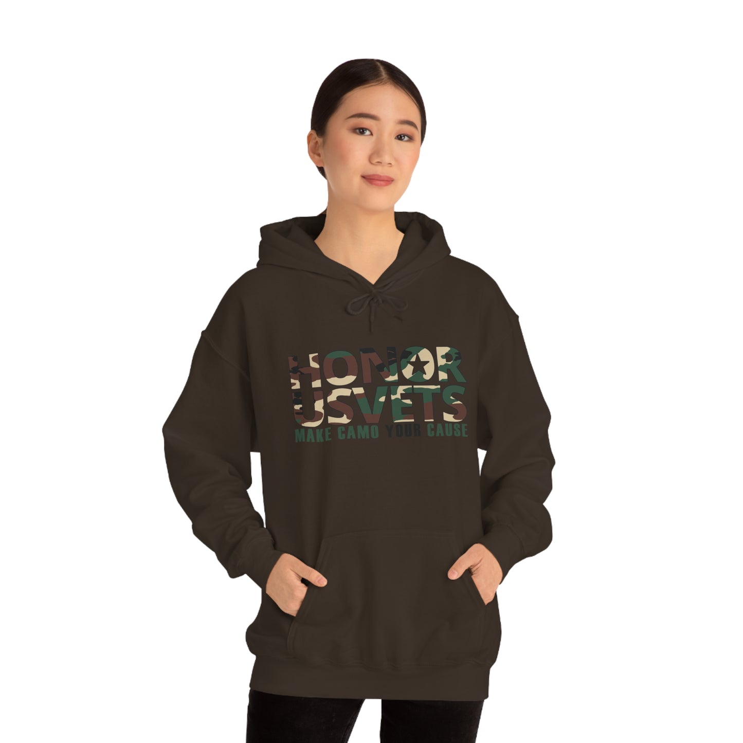 HONORUSVETS Camo Heavy Blend™ Hooded Sweatshirt