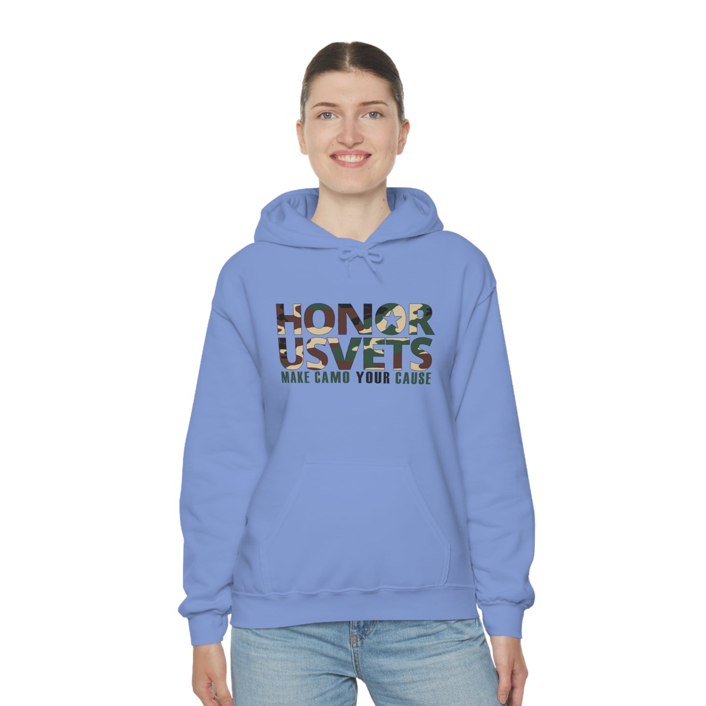 HONORUSVETS Camo Heavy Blend™ Hooded Sweatshirt