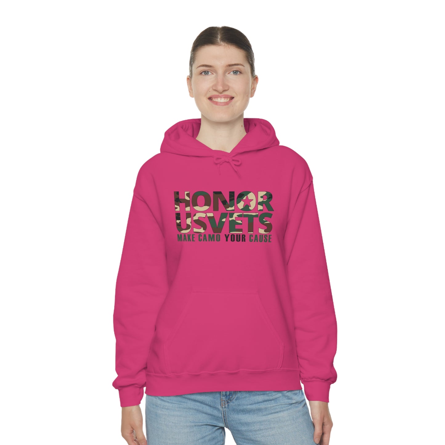 HONORUSVETS Camo Heavy Blend™ Hooded Sweatshirt