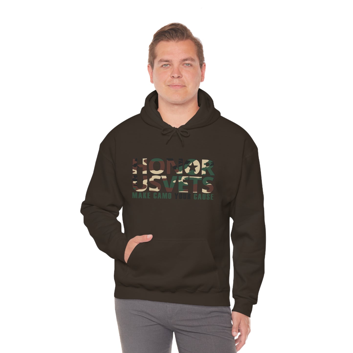 HONORUSVETS Camo Heavy Blend™ Hooded Sweatshirt