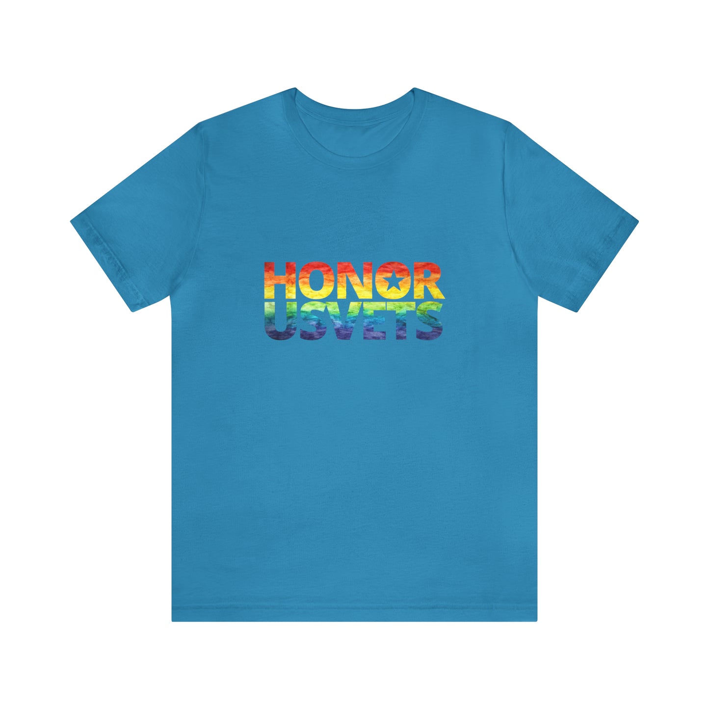 HONORUSVETS Pride Rainbow Premium Crew Neck Adult Tee