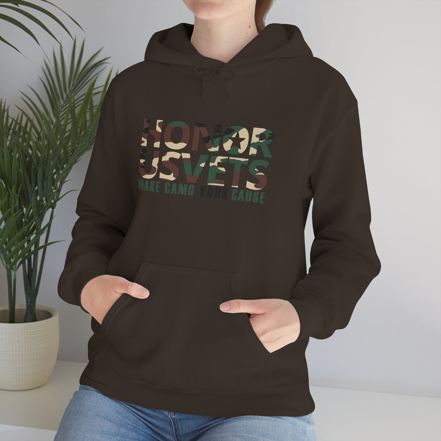 HONORUSVETS Camo Heavy Blend™ Hooded Sweatshirt