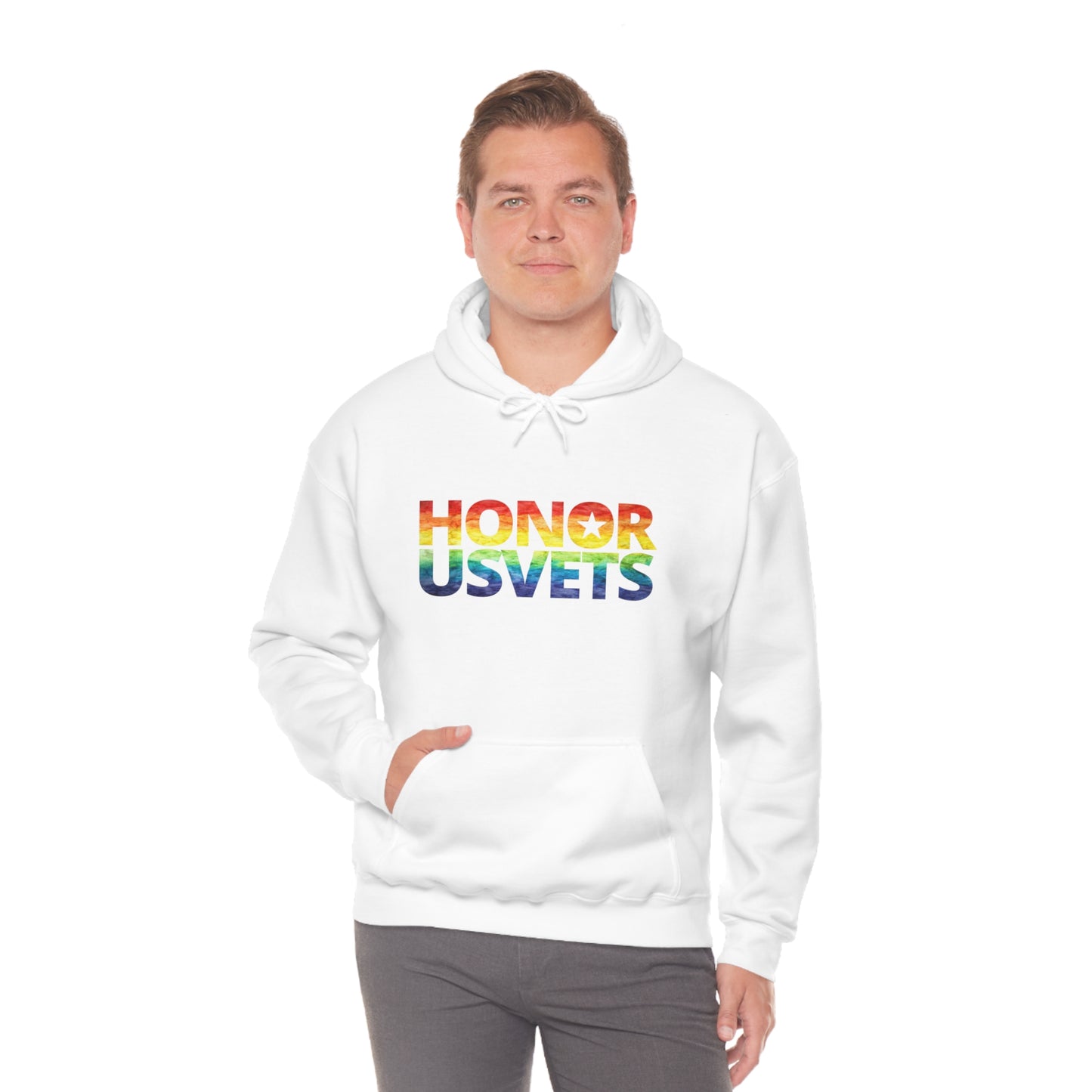 HONORUSVETS Pride Rainbow Heavy Blend™ Hoodie