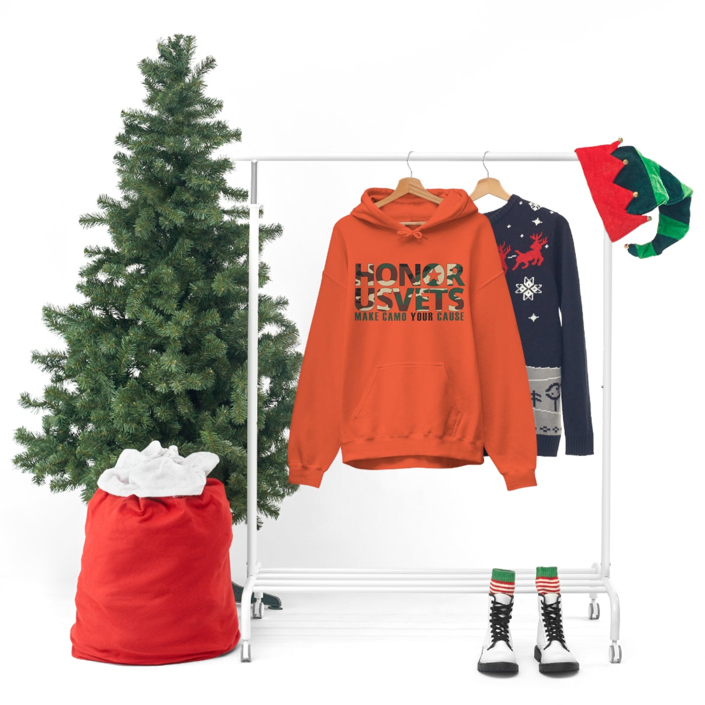 HONORUSVETS Camo Heavy Blend™ Hooded Sweatshirt