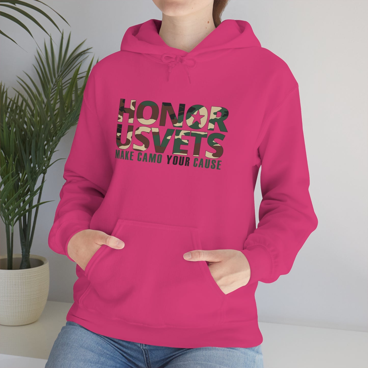 HONORUSVETS Camo Heavy Blend™ Hooded Sweatshirt