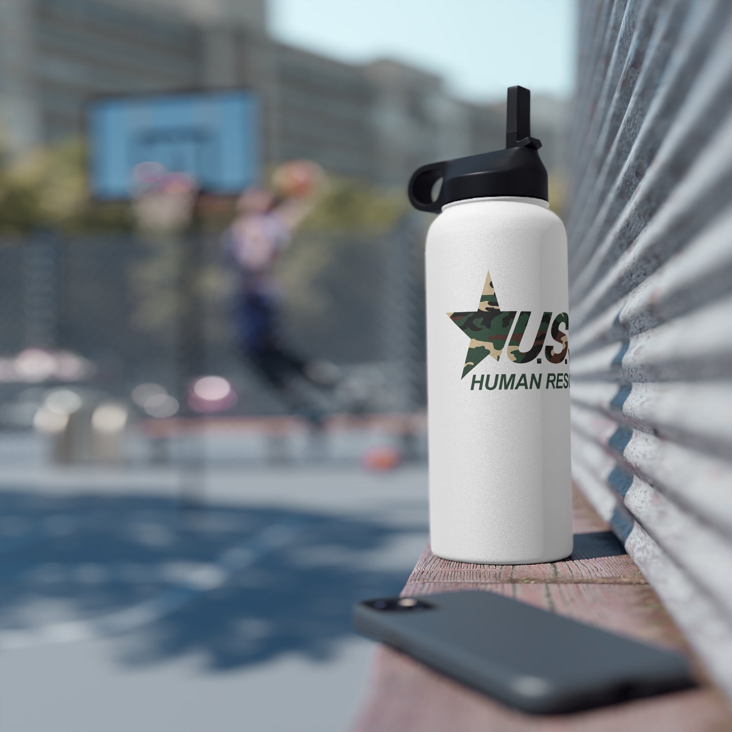 HR Stainless Steel Water Bottle with Lid