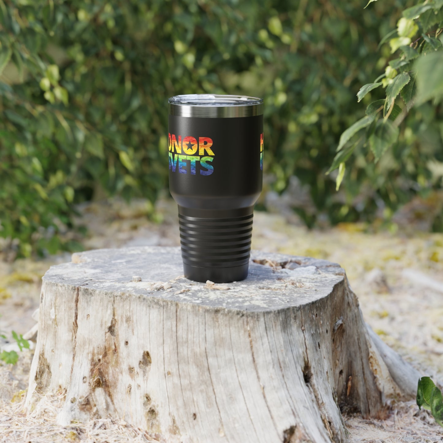 HONORUSVETS Rainbow Pride Ringneck Tumbler