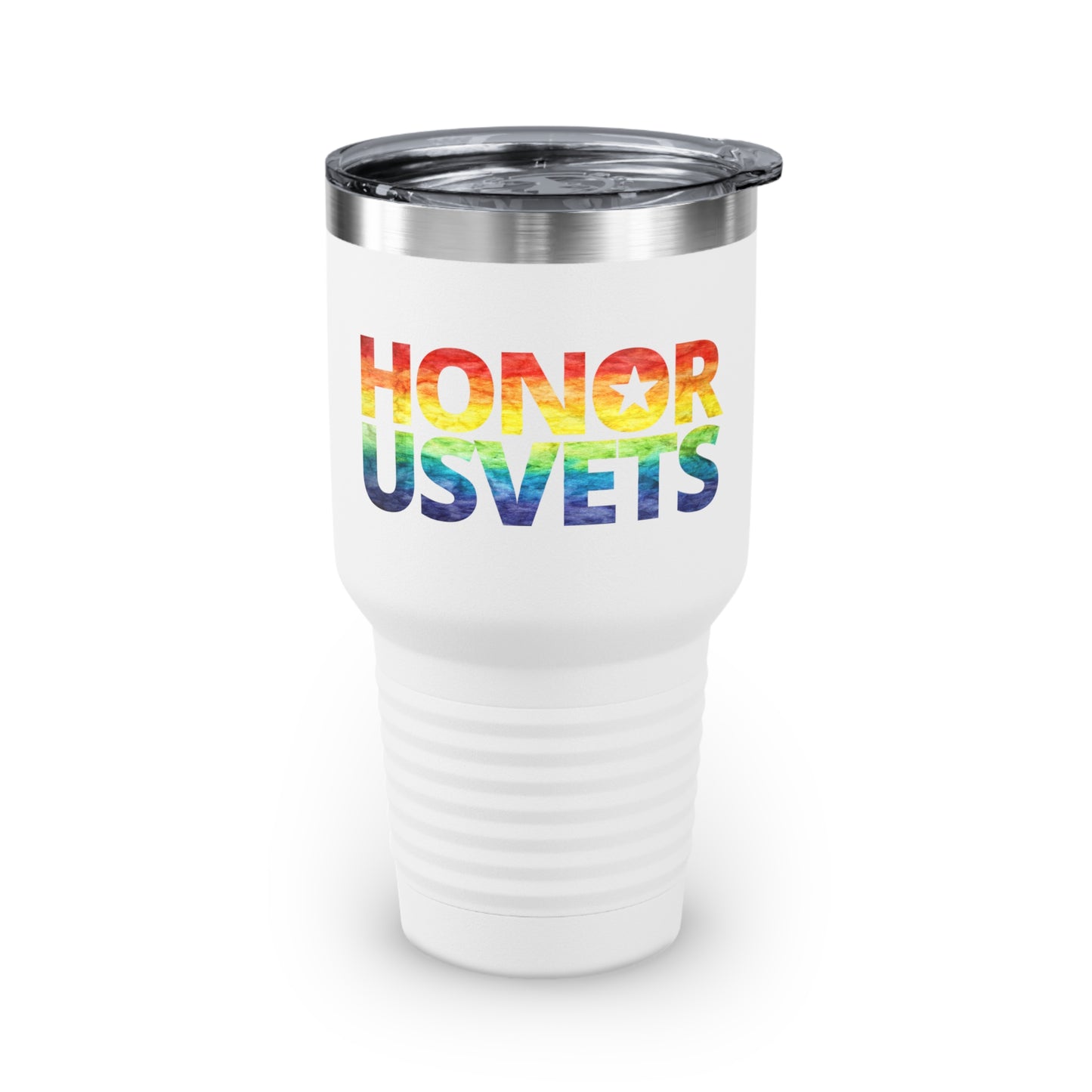 HONORUSVETS Rainbow Pride Ringneck Tumbler