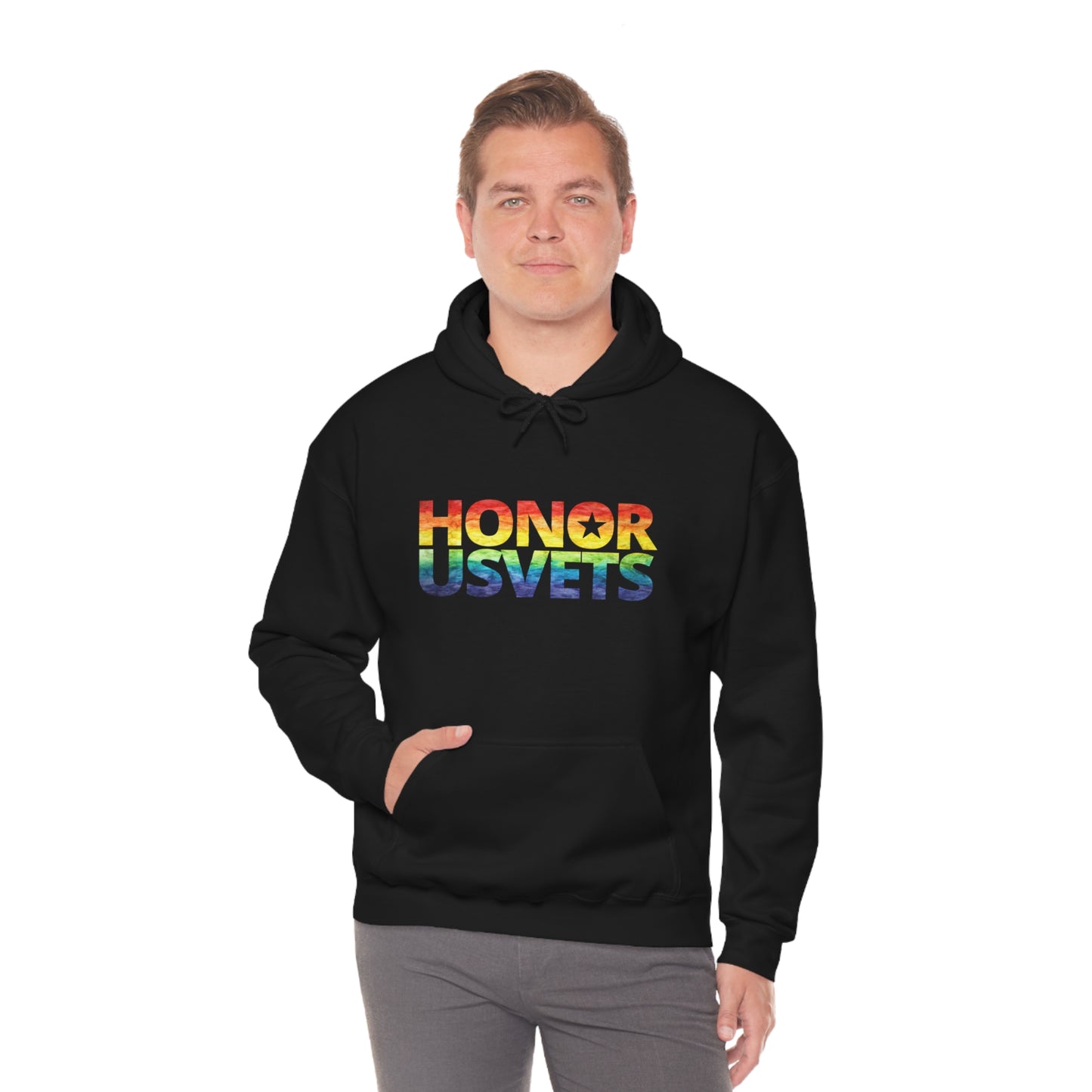 HONORUSVETS Pride Rainbow Heavy Blend™ Hoodie