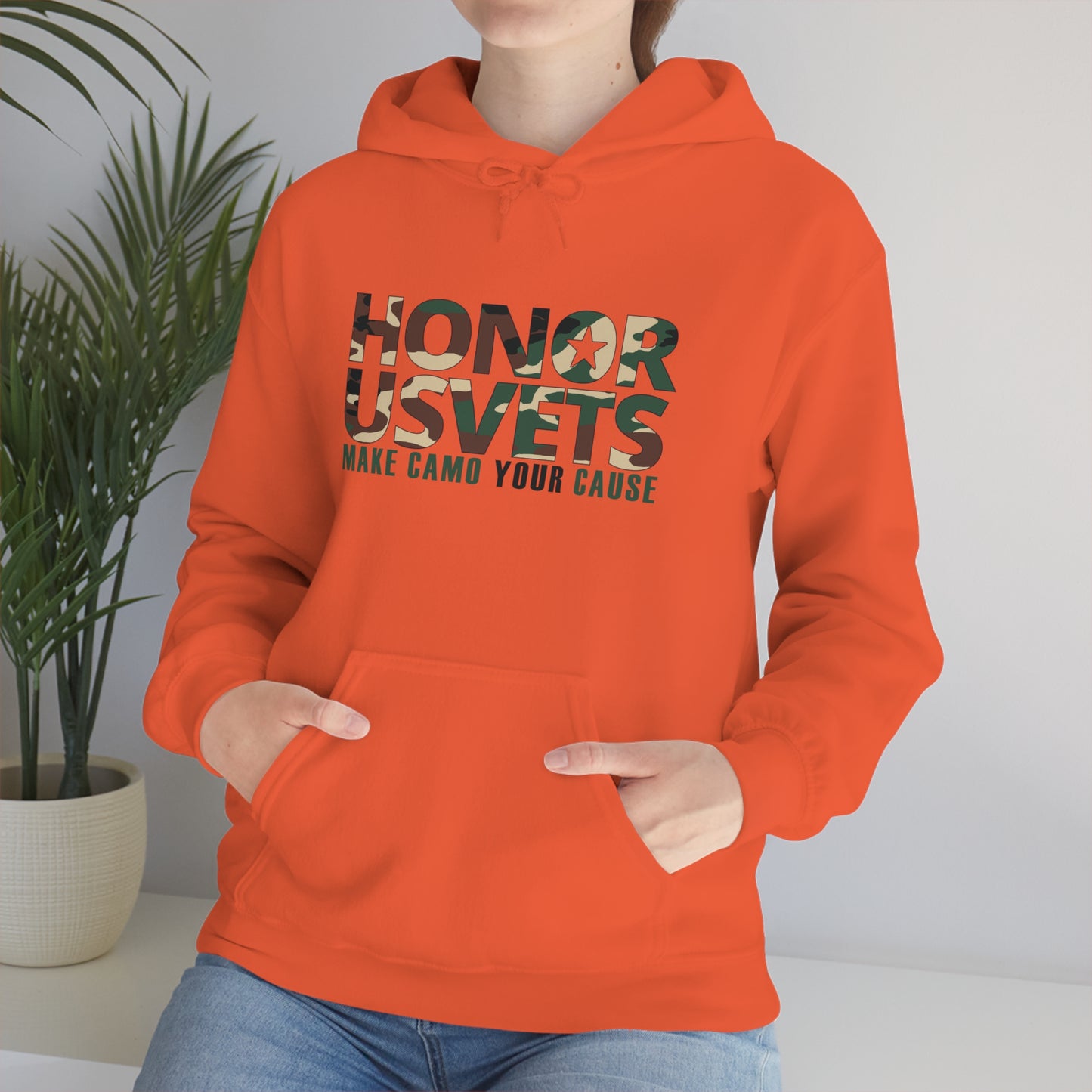 HONORUSVETS Camo Heavy Blend™ Hooded Sweatshirt
