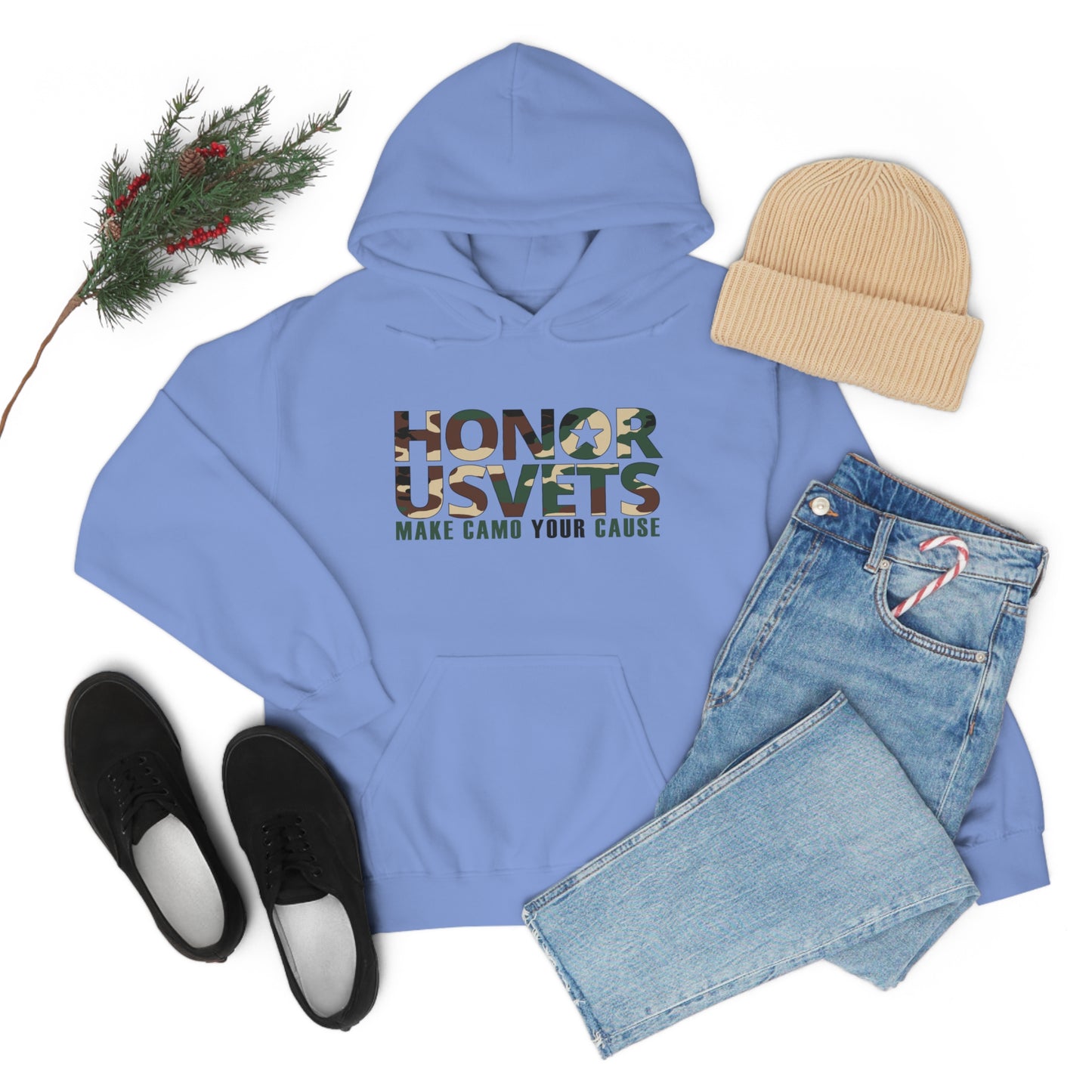 HONORUSVETS Camo Heavy Blend™ Hooded Sweatshirt