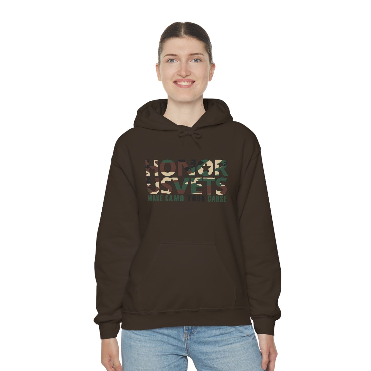 HONORUSVETS Camo Heavy Blend™ Hooded Sweatshirt