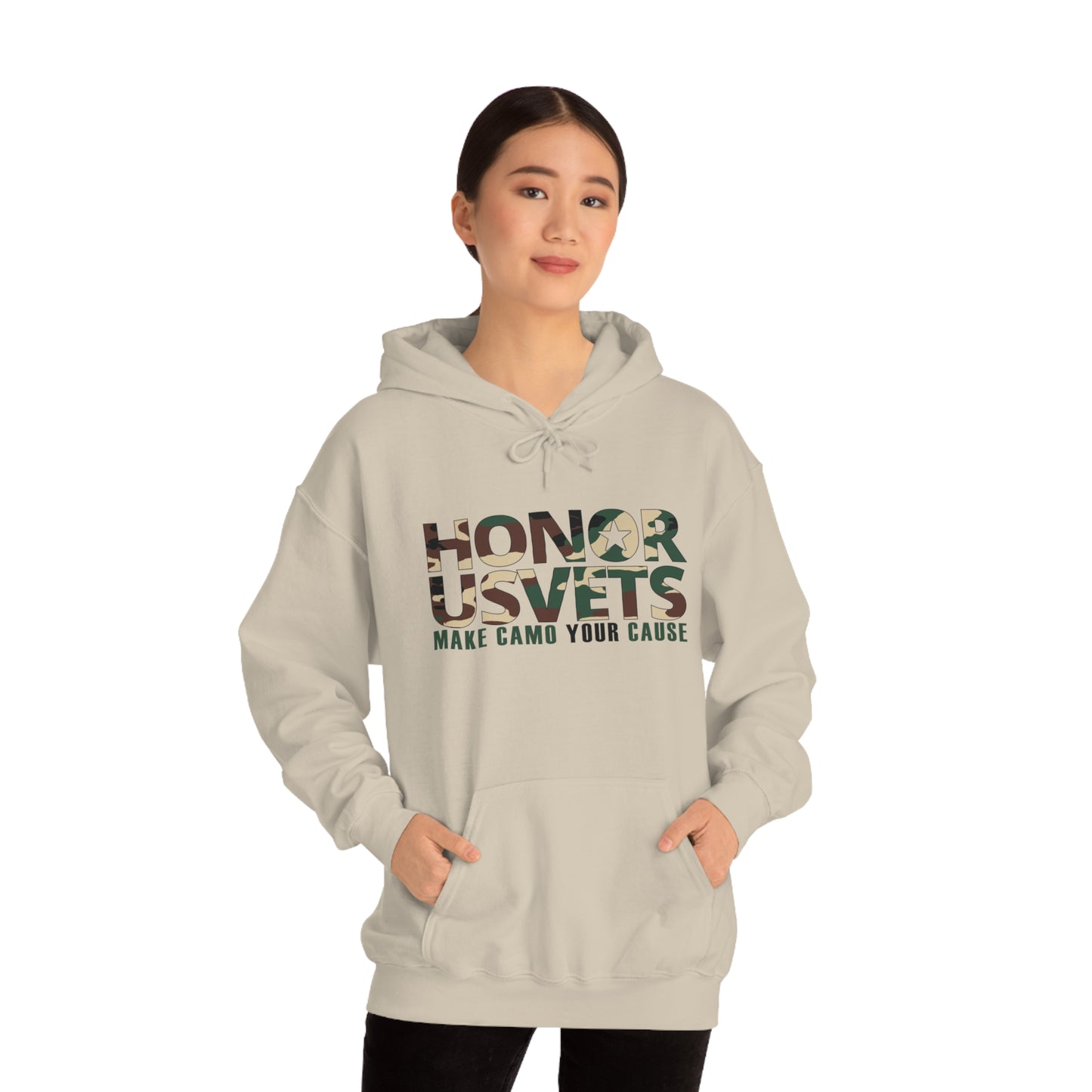 HONORUSVETS Camo Heavy Blend™ Hooded Sweatshirt