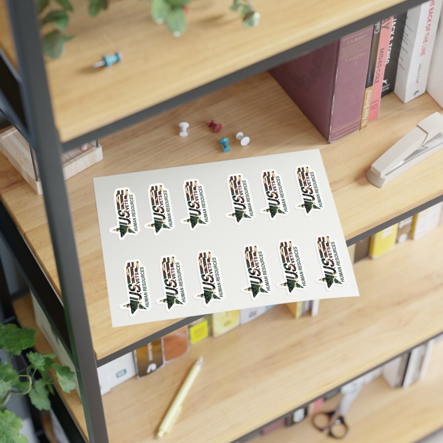 HR Sticker Sheets - 12 logos/sheet
