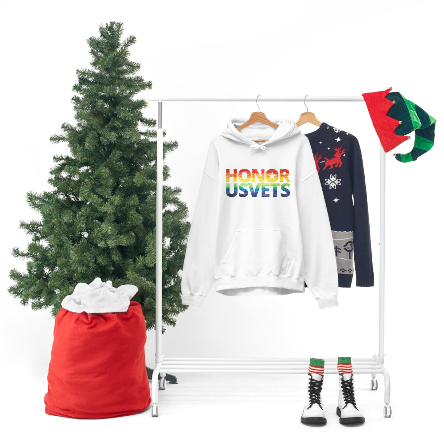 HONORUSVETS Pride Rainbow Heavy Blend™ Hoodie