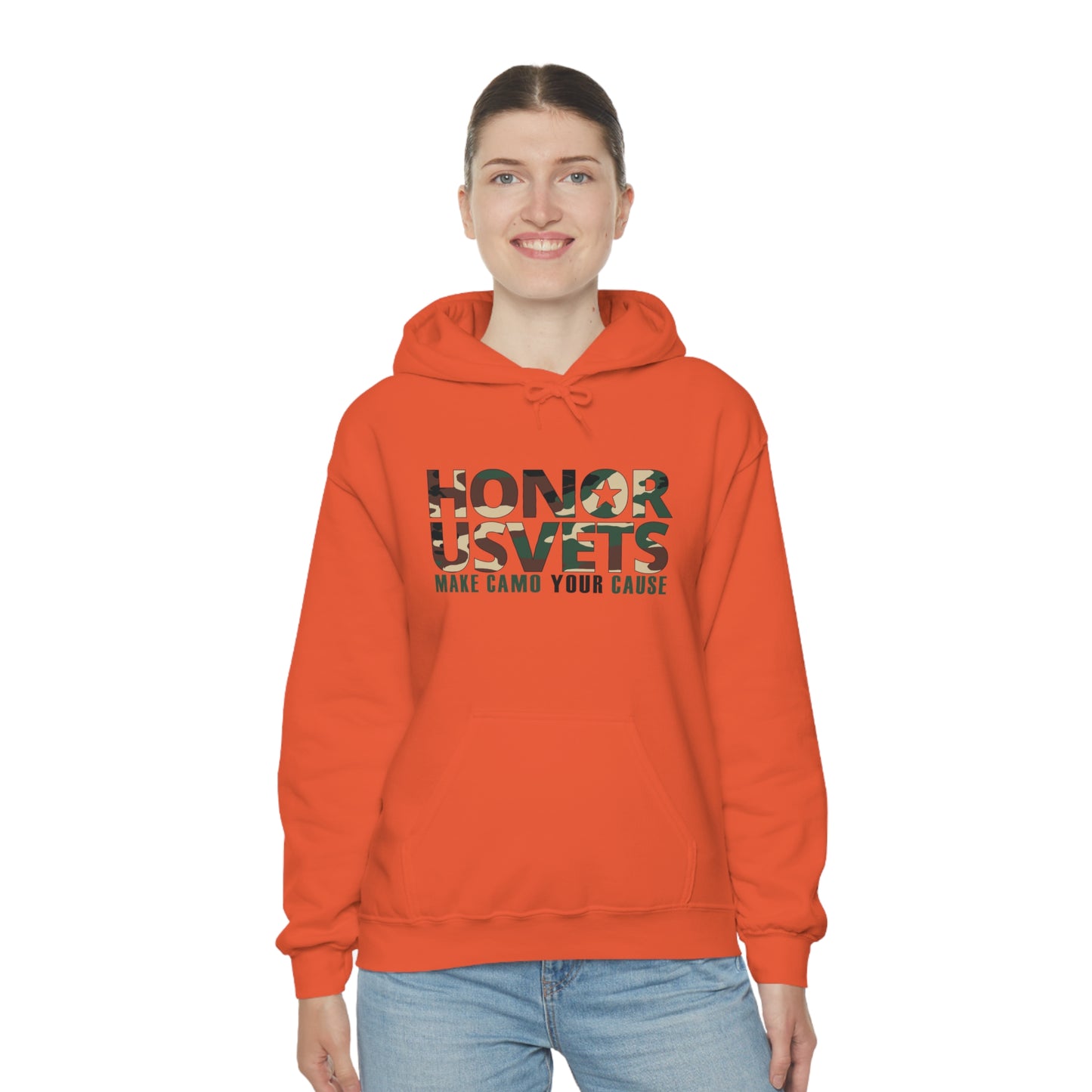HONORUSVETS Camo Heavy Blend™ Hooded Sweatshirt
