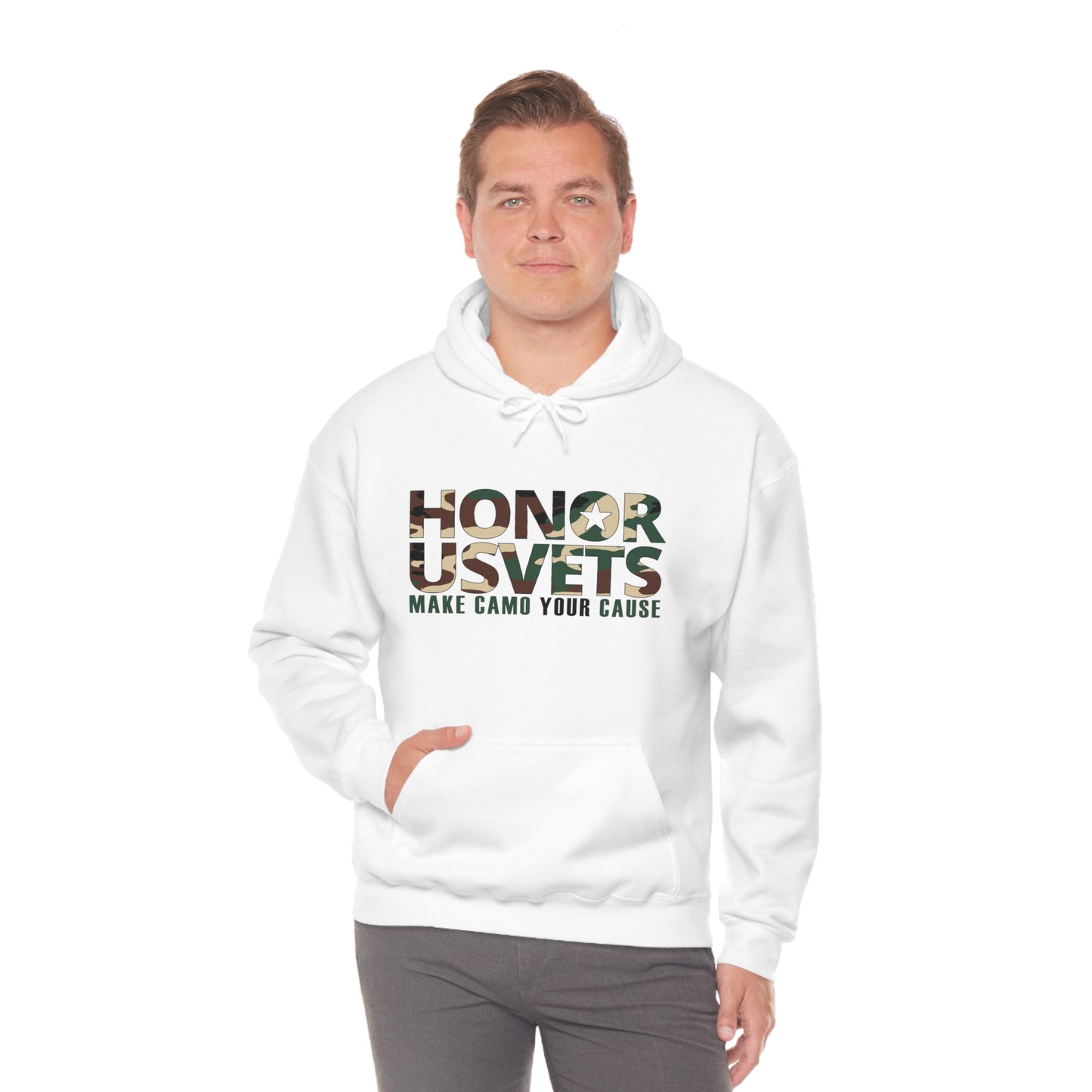 HONORUSVETS Camo Heavy Blend™ Hooded Sweatshirt