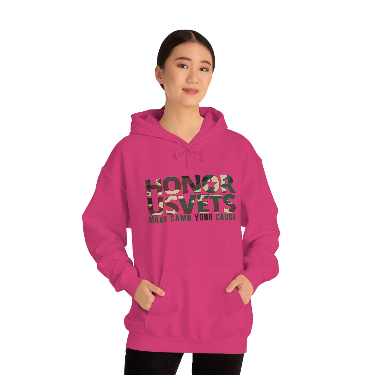 HONORUSVETS Camo Heavy Blend™ Hooded Sweatshirt