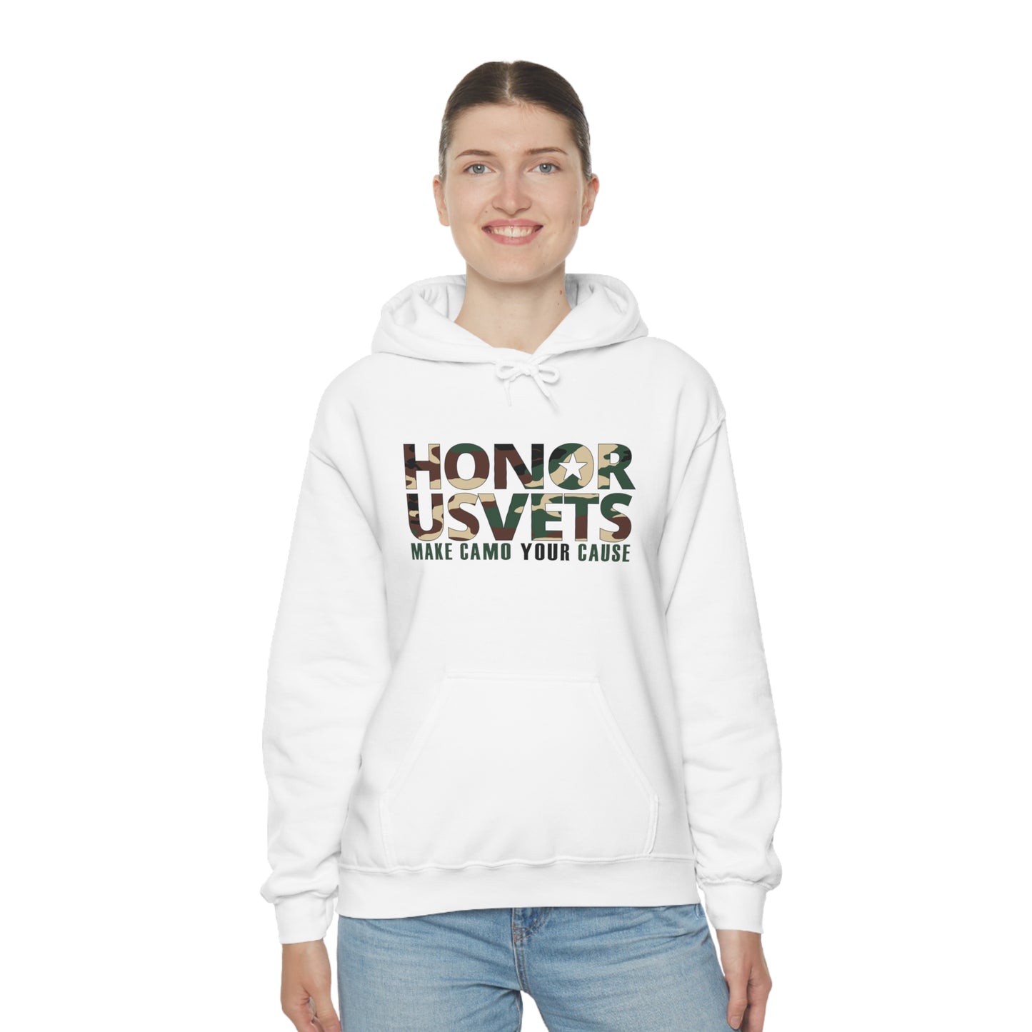 HONORUSVETS Camo Heavy Blend™ Hooded Sweatshirt